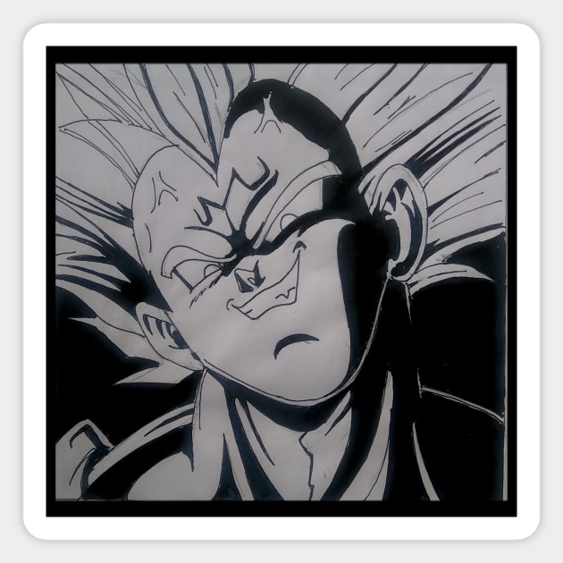 Majin Vegeta Magnet by GB1989